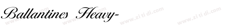 Ballantines Heavy字体转换